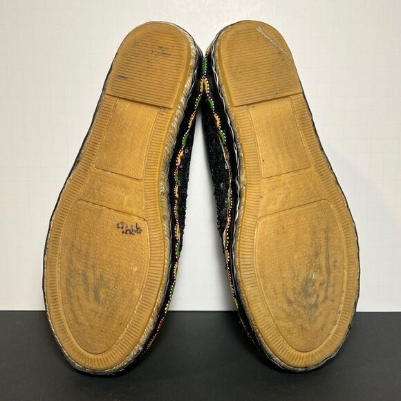 Womens TIZZINI Hand Painted Made in Italy Sequin Loafers / Size 8.5-9 EU 39 - Picture 7 of 8